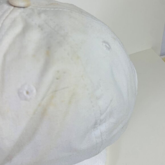 Indianapolis 500 Baseball Cap Anniversary Rope Strapback Hat White Gold 80s VTG - Picture 6 of 11